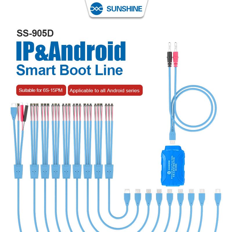 Câble d'alimentation Sunshine SS-905D 21 Type pour Apple iPhone / série Android