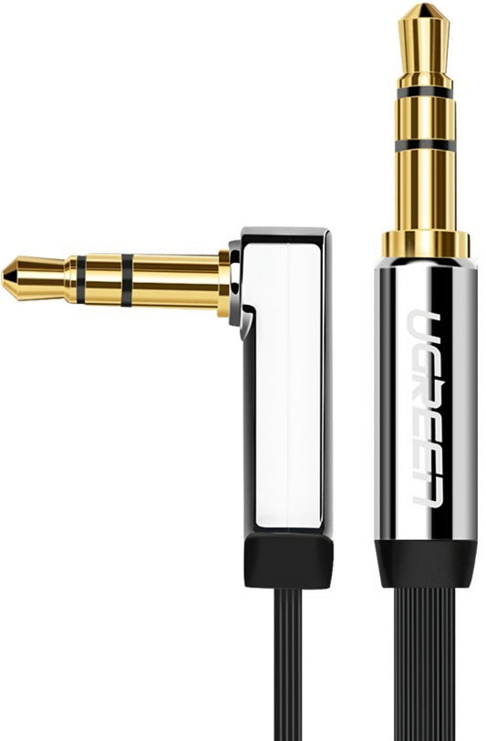 Cavo Audio 3.5mm - 3.5mm UGREEN AV119 Angled, 2m, Nero
