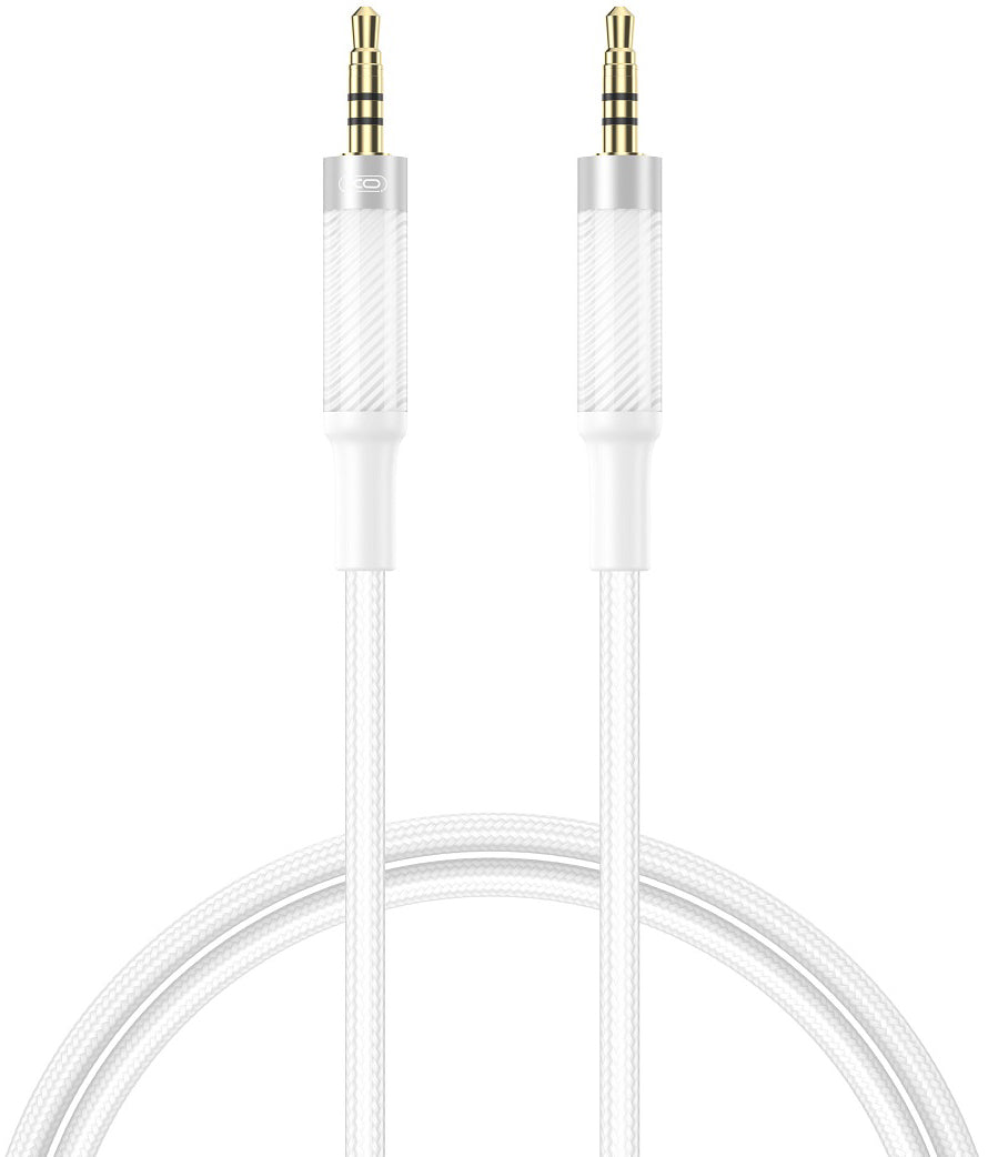 Câble Audio 3.5mm - 3.5mm XO Design NB-R279C, 1m, Blanc