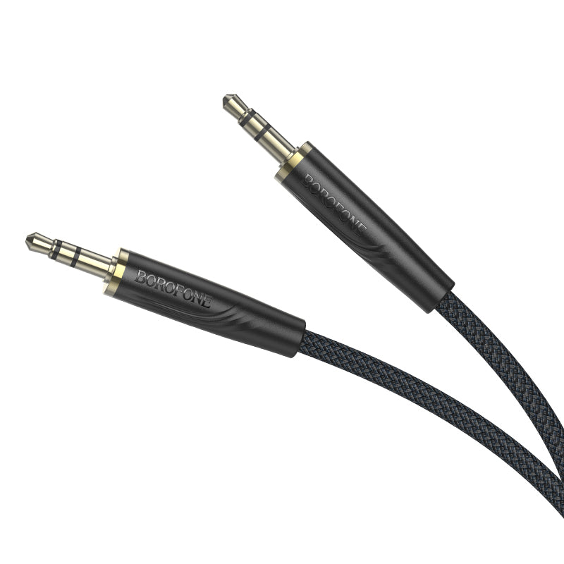 Audio-Kabel 3.5mm - 3.5mm Borofone BL23 Refinado, 1m, Schwarz