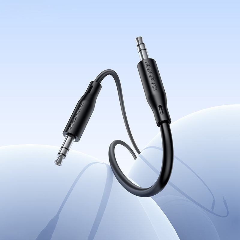 3,5-mm-Audiokabel - 3,5 mm Borofone BL26 Standard, 1 m, Schwarz