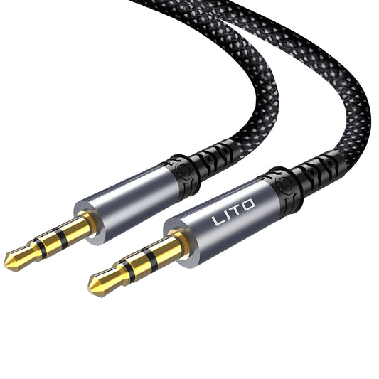 Audio-Kabel 3.5mm - 3.5mm Lito LA01D, 1m, Schwarz