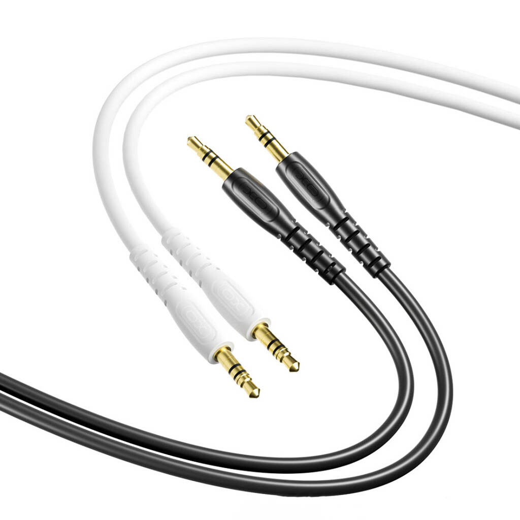 Câble Audio 3.5mm - 3.5mm XO Design NB-R270, 1m, Blanc