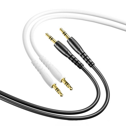 Câble Audio 3.5mm - 3.5mm XO Design NB-R270, 1m, Blanc