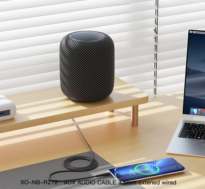 Audio-Kabel 3.5mm - 3.5mm XO Design NB-R272, 1m, Schwarz