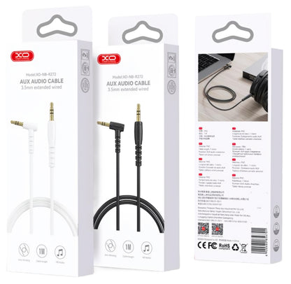 Câble Audio 3.5mm - 3.5mm XO Design NB-R272, 1m, Blanc