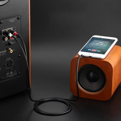 Câble Audio 3.5mm - 2 x RCA UGREEN AV116, 1m, Noir