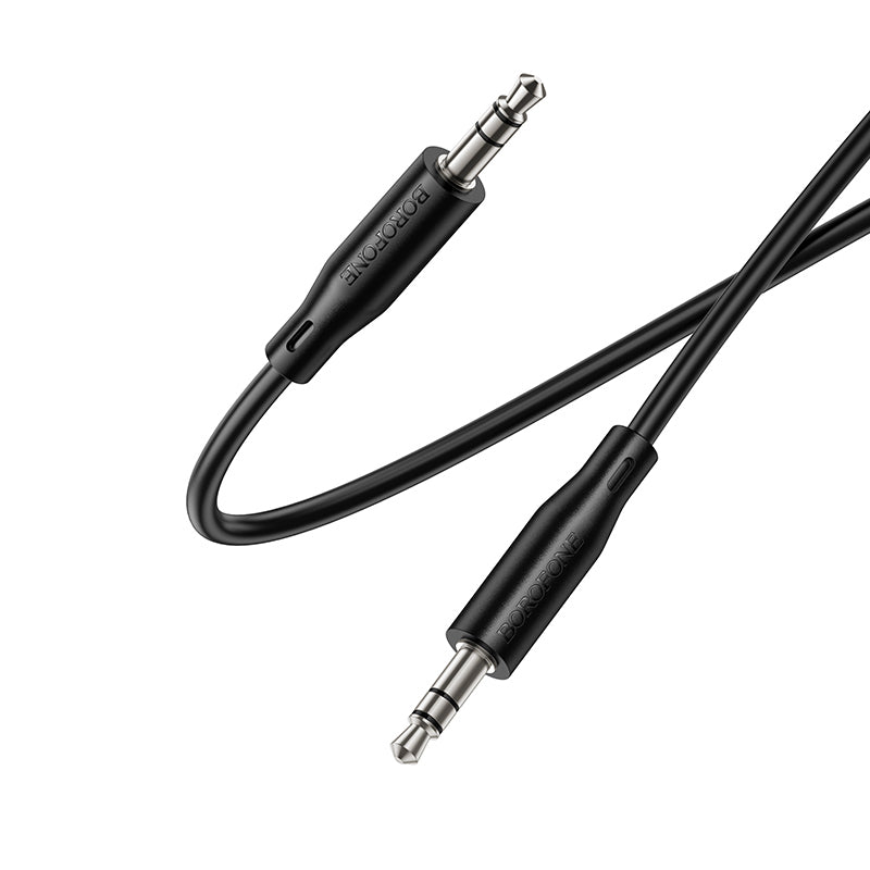 3,5-mm-Audiokabel - 3,5 mm Borofone BL26 Standard, 1 m, Schwarz