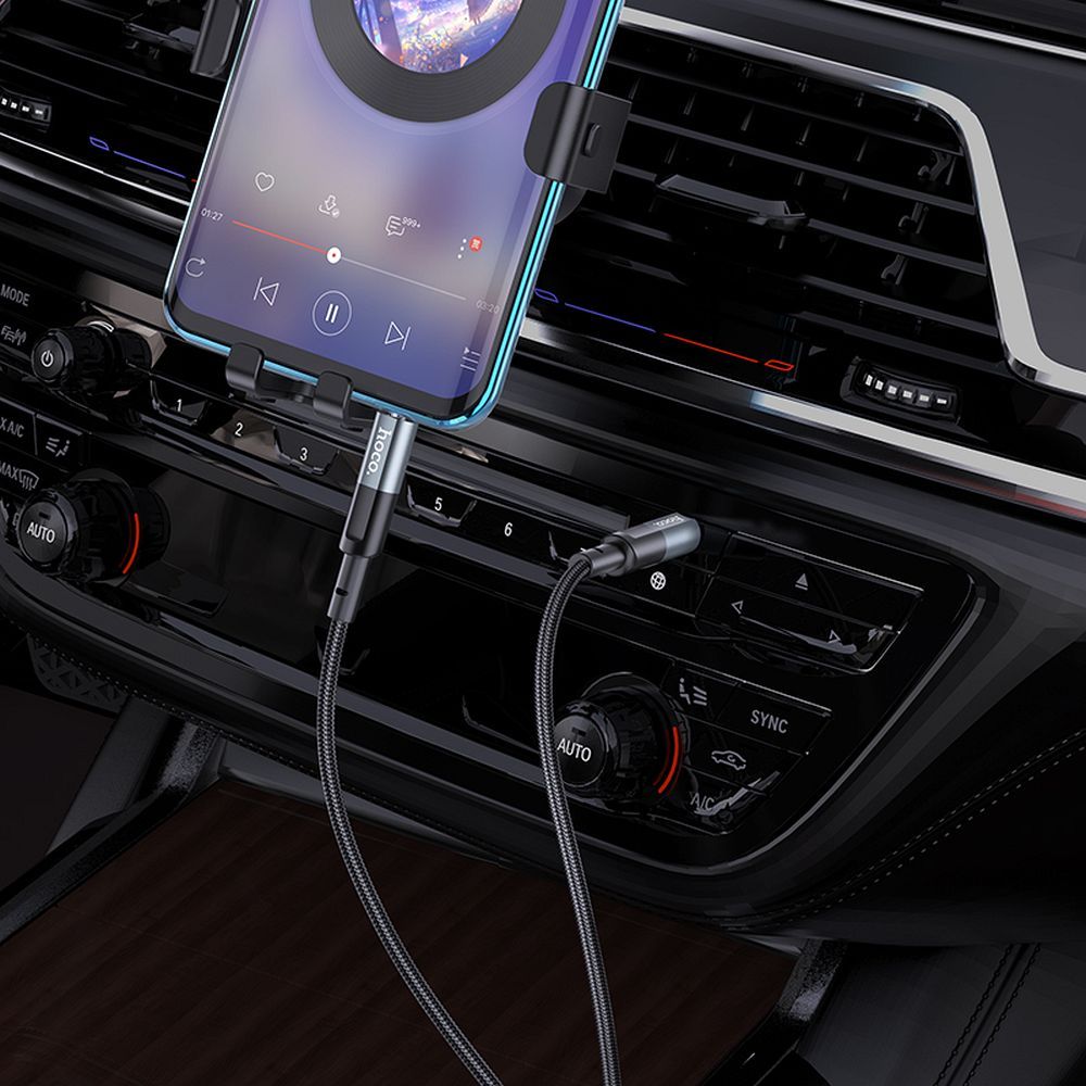 Audio-Kabel 3.5mm - 3.5mm HOCO UPA23, 1m, Grau