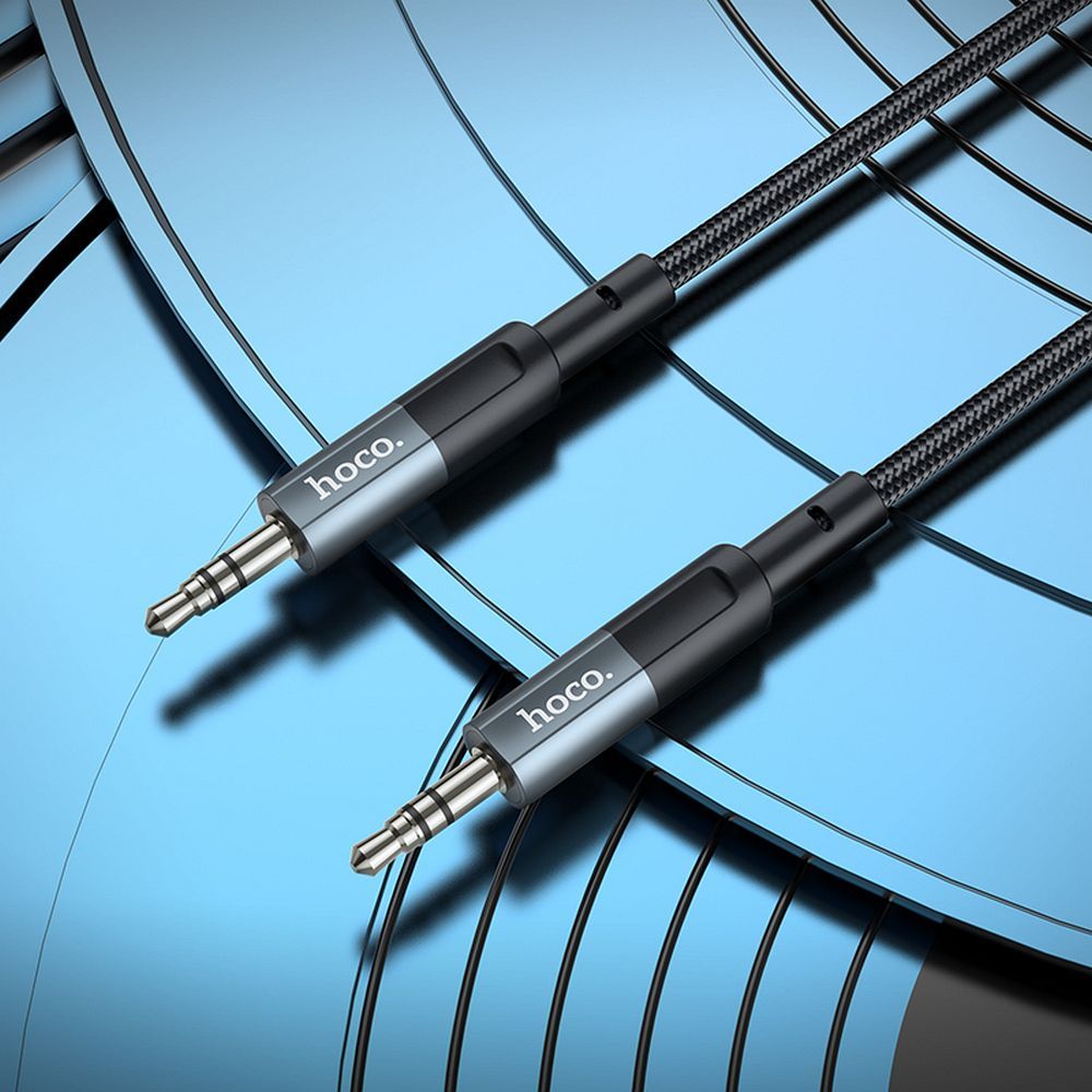 Audio-Kabel 3.5mm - 3.5mm HOCO UPA23, 1m, Grau