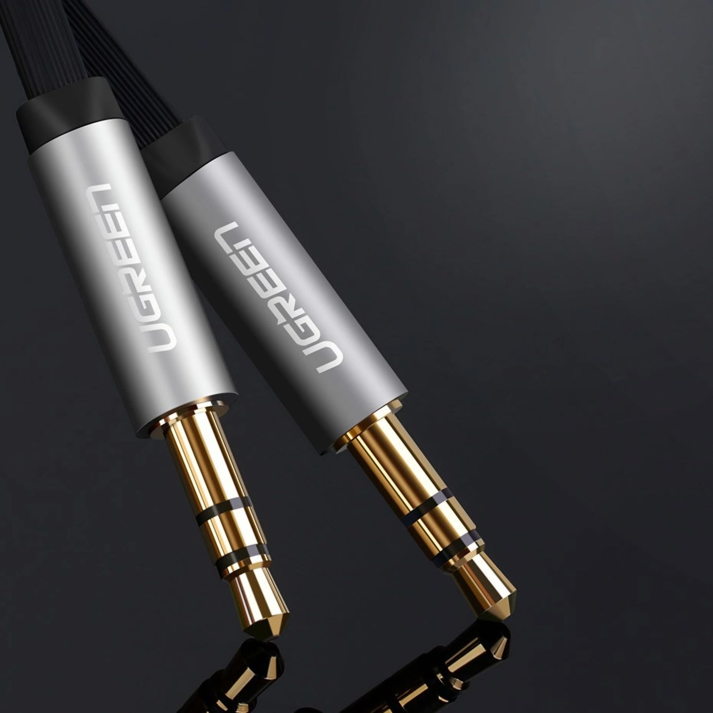 Câble Audio 3.5mm - 3.5mm UGREEN AV119 Angled, 3m, Noir