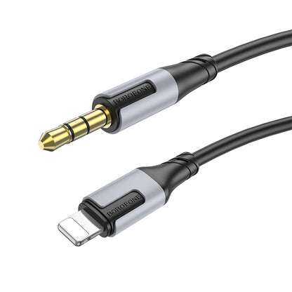 Audio-Kabel Lightning - 3,5mm Borofone BL19 Creator, 1m, Schwarz