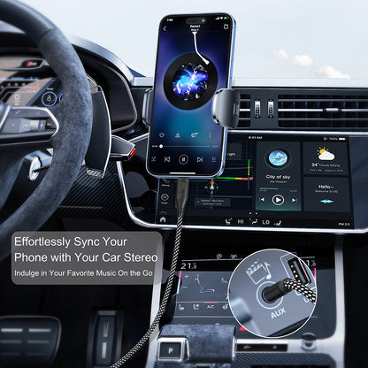 Cavo Audio Lightning - 3.5mm Lito LA02, 1m, Nero