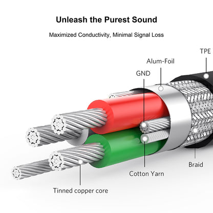 Cavo Audio Lightning - 3.5mm Lito LA02, 1m, Nero