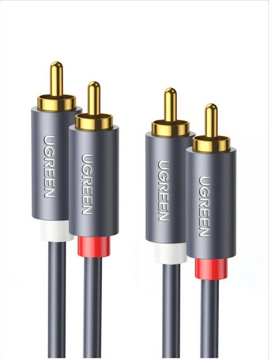 Cavo Audio UGREEN AV104, 2 x RCA - 2 x RCA, 3m, Nero