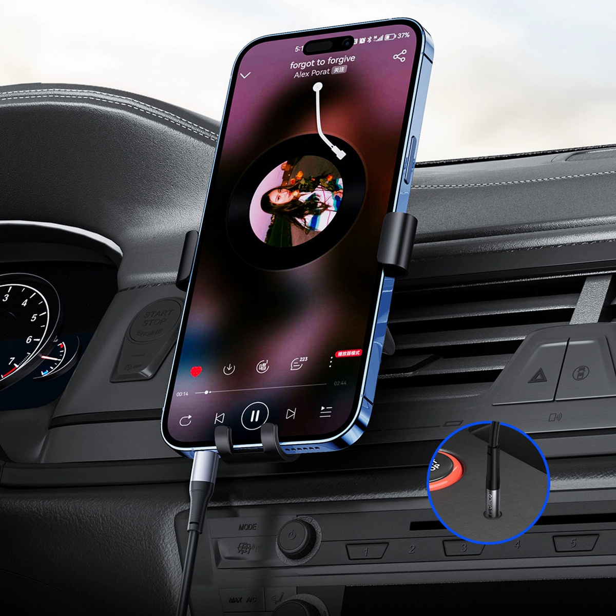 Adattatore audio USB-C - 3,5 mm Orico AXC-02, nero