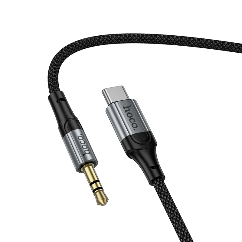 Câble Audio USB-C - 3.5mm HOCO UPA33B, 1.5m, Noir