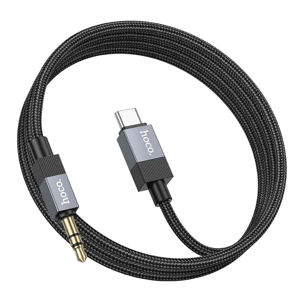 Câble Audio USB-C - 3.5mm HOCO UPA32B, 1m, Noir