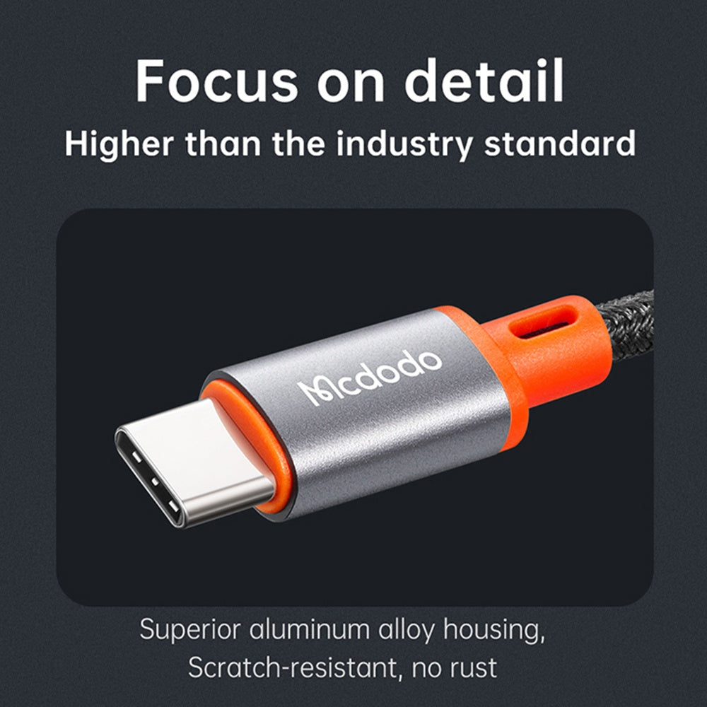 Câble Audio USB-C - 3.5mm McDodo CA-0820 Castle, 1.2m, Noir