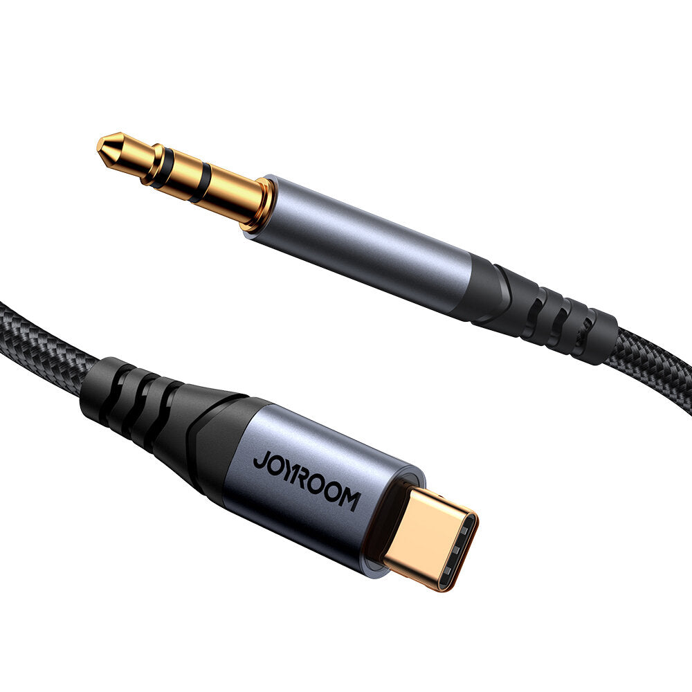 Audio-Kabel USB-C - 3,5mm Joyroom SY-A07, 1,2m, Schwarz