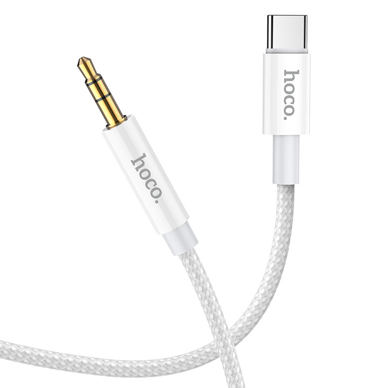 Câble Audio USB-C - 3.5mm HOCO UPA19, 1m, Argenté