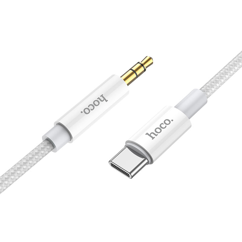 Câble Audio USB-C - 3.5mm HOCO UPA19, 1m, Argenté