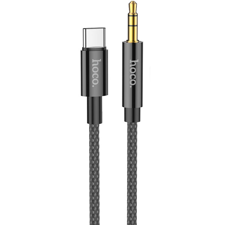 Audio-Kabel USB-C - 3,5mm HOCO UPA19, 1m, Schwarz