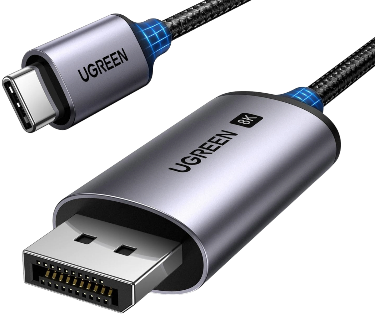 Cavo Audio e Video USB-C - DisplayPort UGREEN CM556 (25157), 1m, Grigio