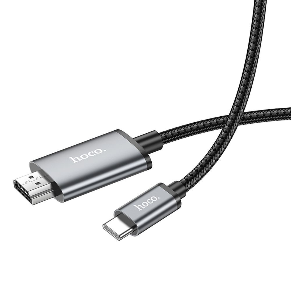 Audio- und Videokabel USB-C - HDMI HOCO UA27, 2m, Grau