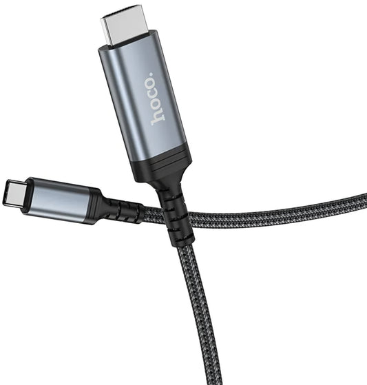 USB-C to HDMI Audio and Video Cable HOCO UA43, 1.8m, Gray