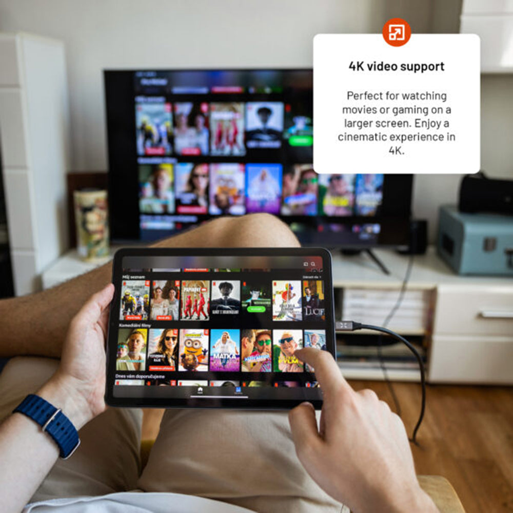 Cavo Audio e Video USB-C - HDMI Fisso, 2m, Grigio