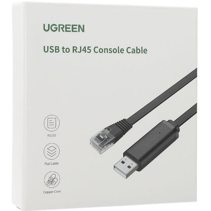 Câble Console USB UGREEN CM204, RJ45, 3m, Noir