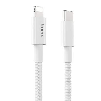 USB-C - Lightning Daten- und Ladekabel HOCO X56, 20W, 1m, Weiß