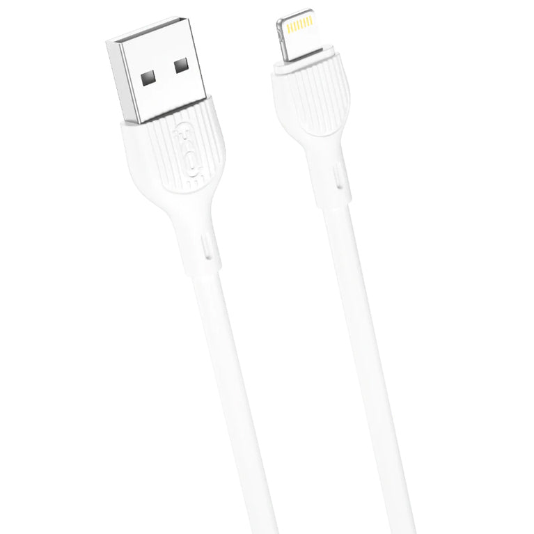 Câble de Données et de Charge USB-A - Lightning XO Design NB200, 10W, 1m, Blanc