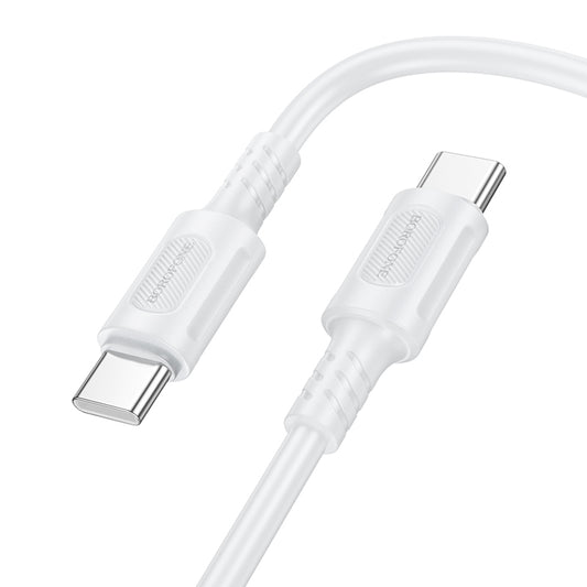 USB-C Daten- und Ladekabel - USB-C Borofone BX111 Feliz, 60W, 1m, Weiß 
