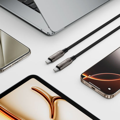 Câble de Données et de Charge USB-C - USB-C Tech-Protect UB10T Ultraboost, 240W, 1m, Noir