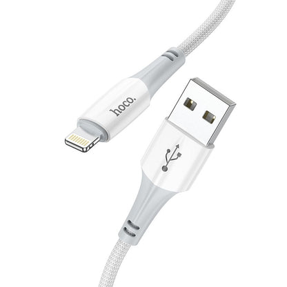 USB-A - Lightning Daten- und Ladekabel HOCO X70, 18W, 1m, Weiß