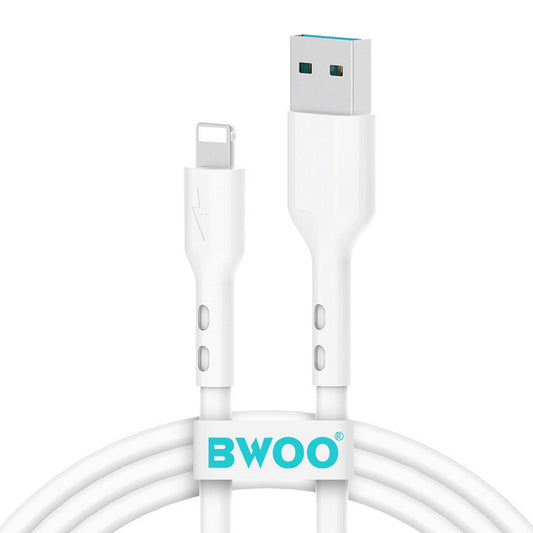 Daten- und Ladekabel USB-A - Lightning BWOO X172L, 18W, 1m, Weiß