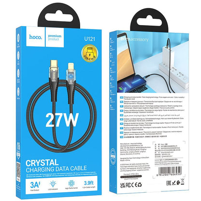 Cavo Dati e Ricarica USB-C - Lightning HOCO U121, 27W, 1.2m, Nero
