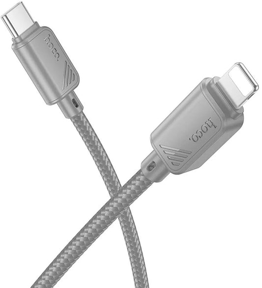 Câble de Données et de Charge USB-C - Lightning HOCO X113, 27W, 1m, Gris