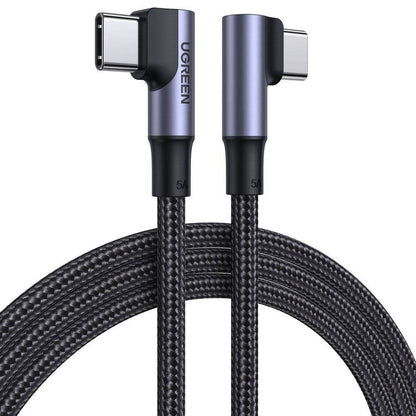 Cavo Dati e Ricarica USB-C - USB-C UGREEN US335 Angled, 100W, 2m, Nero
