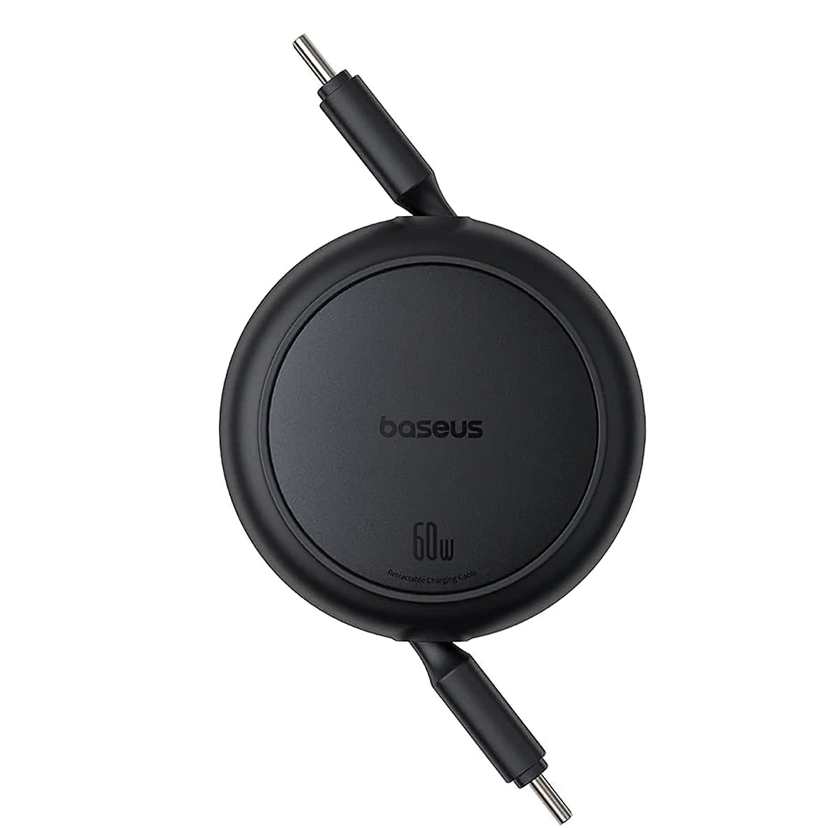 Câble de Données et de Charge USB-C - USB-C Baseus Free2Pull Mini Rétractable, 60W, 1m, Noir P10364500111-01