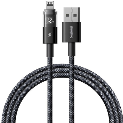 Câble de Données et de Charge USB-A - Lightning Baseus Display 2, 18W, 1m, Noir P10382700121-00