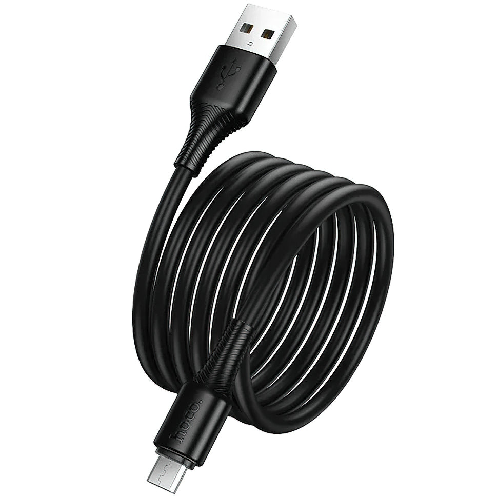Daten- und Ladekabel USB-A - microUSB HOCO X120, 18W, 1m, Schwarz