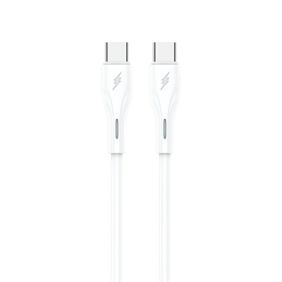 USB-C Daten- und Ladekabel - USB-C Sendem M36C, 66W, 1m, Weiß