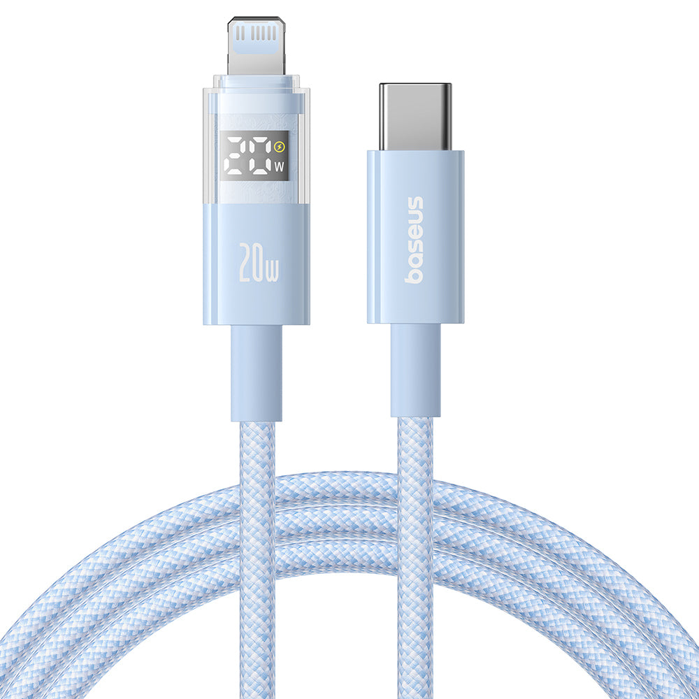 Câble de Données et de Charge USB-C - USB-C Baseus Display 2, 100W, 1m, Bleu P10382702311-00
