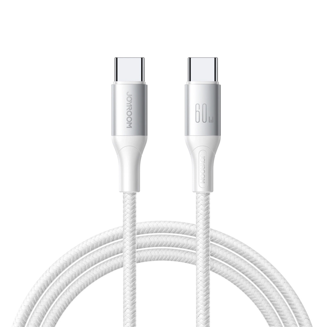 Câble de Données et de Charge USB-C - USB-C Joyroom S-A28 Flash, 60W, 2m, Blanc