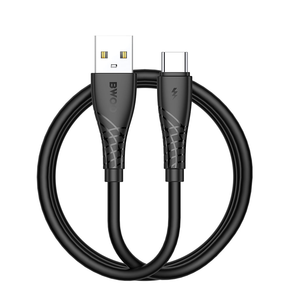 Daten- und Ladekabel USB-A - USB-C BWOO BO-X318C, 27W, 1m, Schwarz