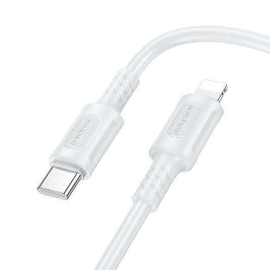 Câble de Données et de Charge USB-C - Lightning Borofone BX111 Feliz, 27W, 1m, Blanc