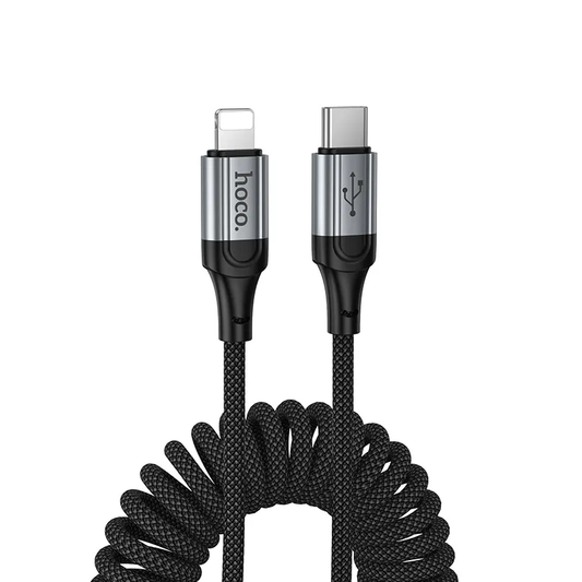 Câble de Données et de Charge USB-C - Lightning HOCO X121, 27W, 1.5m, Noir